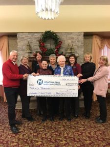 Cheque Presentation to Headwaters Health Care Foundation